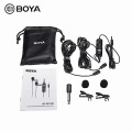 Hot selling BOYA BY-M1DM  Dual Omni-directional Lavalier Mic